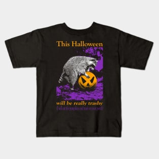 Raccoon's Halloween Kids T-Shirt